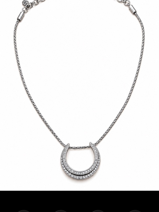 Brighton Jewelry - Brighton Silver “Starry Night” Double Horseshoe Pendant Necklace